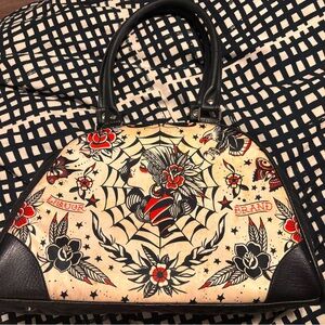 Liquor Brand Tattoo Print Handbag